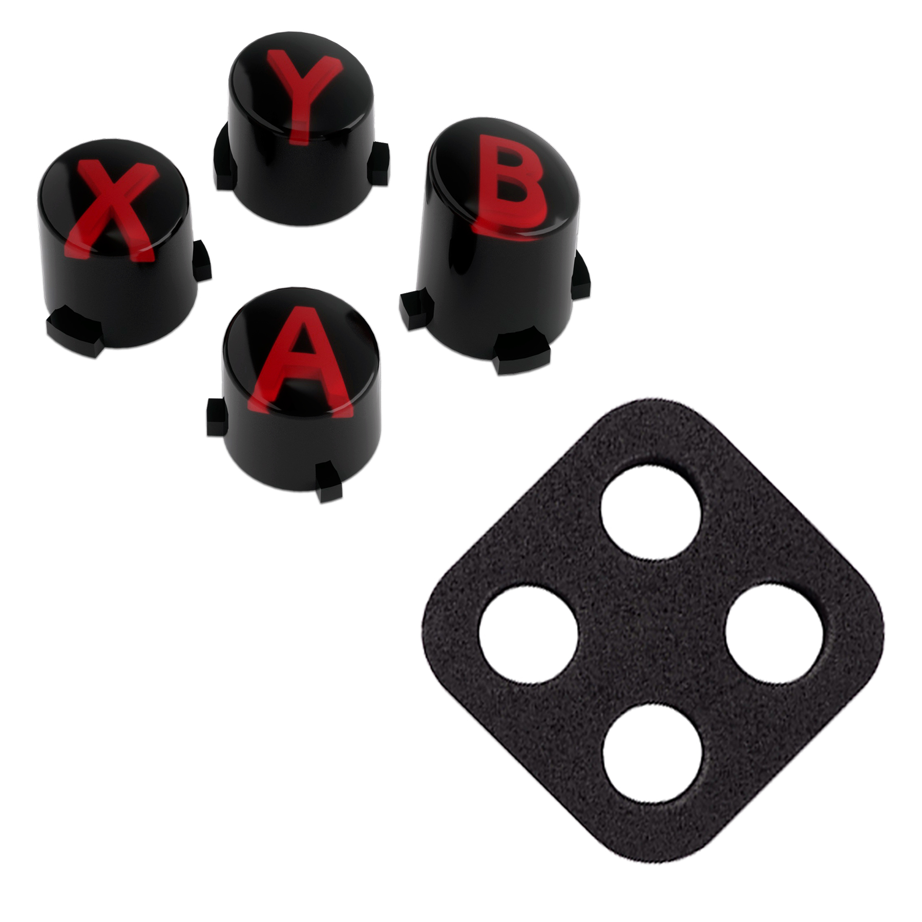 Black & Clear With Red Symbols JDX3M002WS