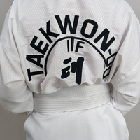 Uniforme de Taekwondo de haute qualité pour enfants et adultes, super léger, respirant, blanc, uniforme de Taekwondo ITF