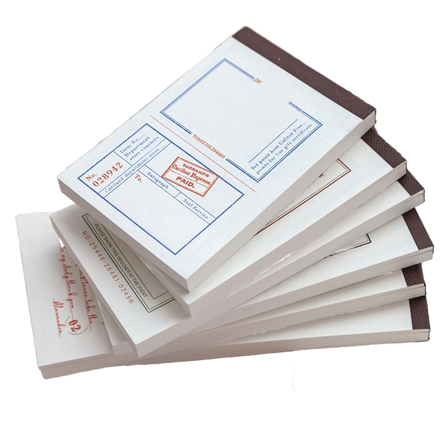 Memo Pads DIY Planner Decorative Scrapbook Ephemera Packing Retro Notepad Office Student Supplies Customized Leather Book Cover