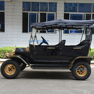 Coche Eléctrico Retro de 2 Filas Negro de Alto Rendimiento, Económico y de Gran Demanda para Uso Comercial, Bodas, Escenografía, Golf y Turismo - Product Image 4