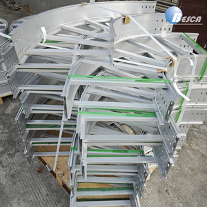 Harga pabrik 450x100mm rak tangga kabel logam Aluminium baki - Product Image 6