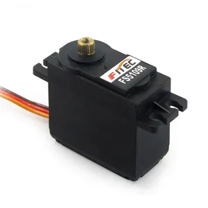 Feetech 10kg standart 360 sürekli rotasyon Servo FS5109R ile Metal dişli RC Servo RC ardurc modeli RC araba uçak için 3D