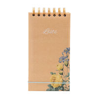 Blocs-notes adhésifs transparents personnalisés en forme de cœur A6 à spirale, avec feuilles mobiles, motifs animaux, couleurs personnalisées, cadeau