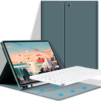 Clavier sans fil pour ipad pro 11 2020, étui avec porte-crayon