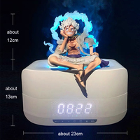 One Pieces Anime Figure Bluetooth Haut-Parleur Humidificateur Multifonction Flamme Lampe Figure Décoration Maison Meilleur Cadeau Pour Ami