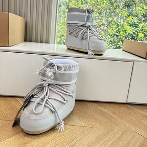 Botas de Nieve para Mujer, con Aislamiento Extraíble, Cuero Genuino de Alta Calidad, Antideslizantes, Suela Gruesa de Felpa, Resistentes al Agua, Cómodas - Product Image 4