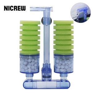 NICREW <span class=keywords><strong>Filtre</strong></span> éponge d'aquarium en plastique Ultra silencieux Fish Tank Pompe à <span class=keywords><strong>air</strong></span> biochimique Chute d'eau Filtres à <span class=keywords><strong>double</strong></span> <span class=keywords><strong>mousse</strong></span> - Product Image 1