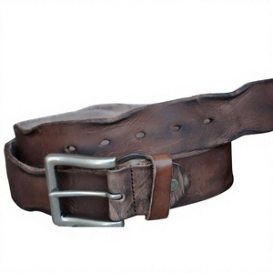 Cinturones Personalizados de Cuero Vacuno para Parejas BS INTERNATIONAL NA33, Estilo Americano Vintage, Hebilla de Acero, Diseño Cuadrado Sólido, Ecológico - Product Image 4