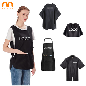 Tablier de travail personnalisé avec logo, veste uniforme, cape, tablier de ménage, tablier de cuisine, de pâtisserie, de styliste avec 2 poches - Product Image 1
