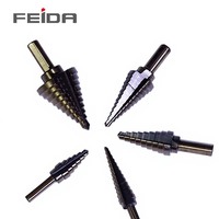 Forets hélicoïdaux en acier rapide (HSS) FEIDA, lot de 5, avec finition oxyde noir - Pour perçage de métaux, opérations de perçage automatisées