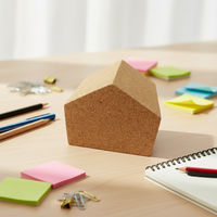 Tableau de notes en liège en forme de maison pour bureau, décoration
