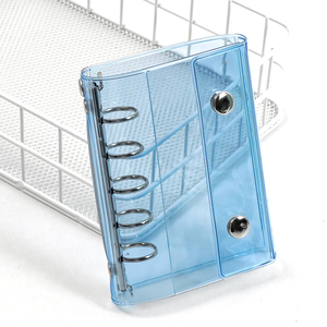 A6/A7/M5 10 PCS Carpeta organizadora de 6 anillas para agenda escolar, organizador de dinero, planificador, cuaderno de presupuesto de PVC transparente - Product Image 5