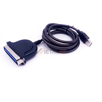 Câble adaptateur USB A Type 2.0 vers SCSI 36 broches 50 68 broches pour imprimante USB, 30 cm, noir, SCSI-TO-USB-CABLE