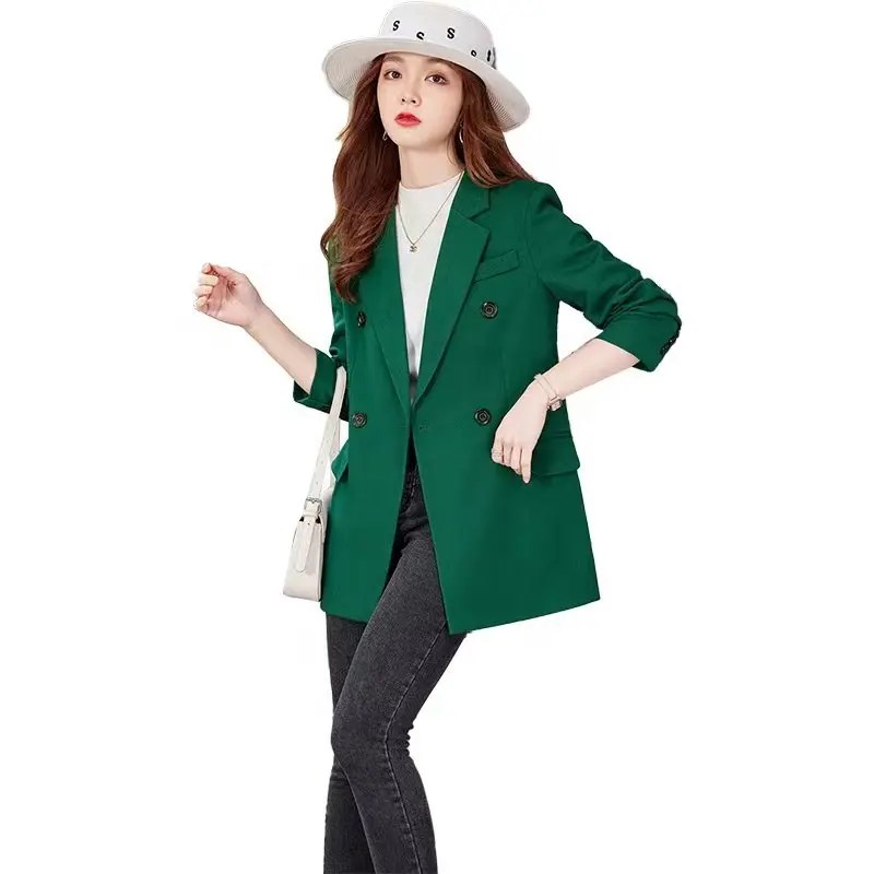 2022 Coats Business Suit For Women Solid Color Women Blazers Formal Turn-Collar Blouse Women Coat Suit Elegant Blazer