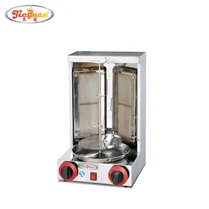 Gas 2-burner Kebab Machine/ doner machine/ shawarma machine meat rotary doner kebab grill shawarma machine for sale