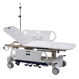 AB-1 Transportation Flat Cart L1930xW750xH600/830mm Adjustable Height Hospital <b>Trolley</b> - Product Image 5