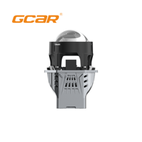 Lente de Proyector Bi-LED de 2.5 Pulgadas, 75W de Alta Potencia, TIR Prism GCAR R5 Ultra, 6000K, Chips LED Dobles, para Reequipamiento de Faros Delanteros de Automóviles