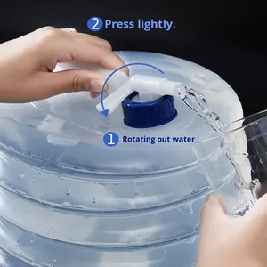 Outdoor Collapsible Bucket Foldable <b>Water</b> Bag Survival <b>Water</b> Storage Portable <b>Water</b> Carrier <b>Container</b> Camp Camping Equipment - Product Image 4
