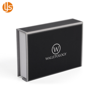 Caja <span class=keywords><strong>embalaje</strong></span> de cartón negro, Cajas de Regalo personalizadas con logotipo de tapa magnética, venta al por mayor de fábrica - Product Image 4