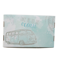Boîte cadeau, impression personnalisée, écologique, recyclable, boîte en carton ondulé avec impression de logo à l'extérieur et à l'intérieur