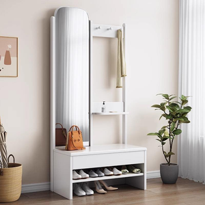 Banco para Cambiar Zapatos de Madera Maciza de Estilo Nórdico Moderno, Lujo Ligero, Simple, Multifuncional, <span class=keywords><strong>Perchero</strong></span> para el Recibidor del Hogar - Product Image 2