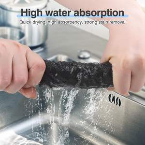 Chiffons magiques absorbants épaissis en gros pour le nettoyage des <span class=keywords><strong>vitres</strong></span> de voiture, serviettes de cuisine en microfibre sans traces OEM - Product Image 3