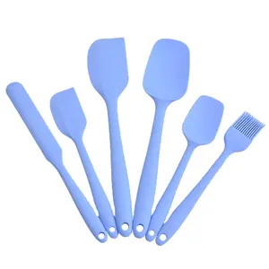 Non-Stick Silicone Baking Tools Wooden Holder Whisks House Spatula Ladle Kitchen Utensils