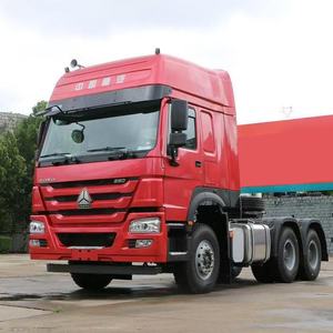 รถบรรทุกหัวลาก SINOTRUK Howo 6x4 พวงมาลัยซ้าย 351-450 แรงม้า รับน้ำหนัก 21-30 ตัน เบาะคนขับแบบระบบกันสะเทือนด้วยลม - Product Image 1