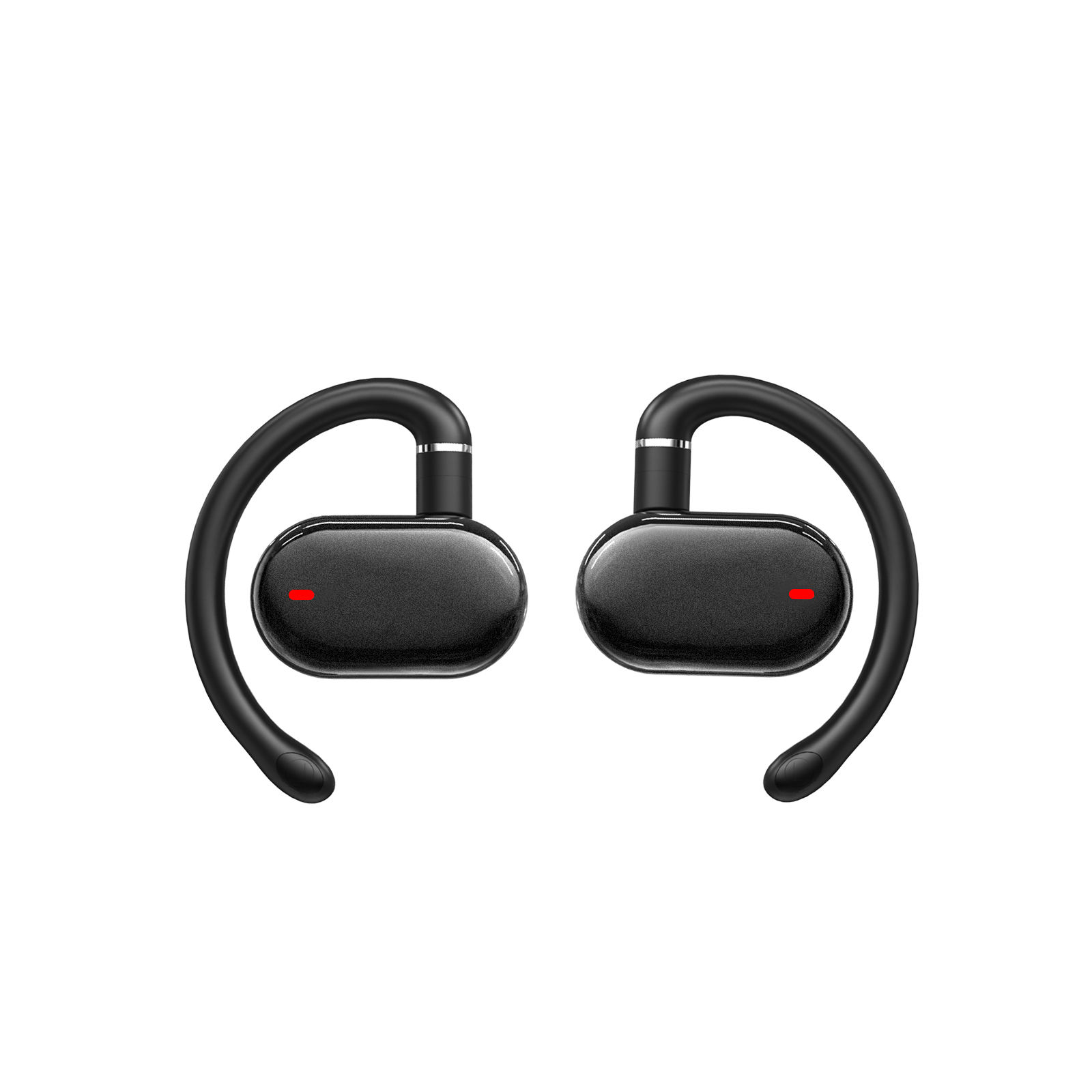 ORANGLES OWS Open-Ear Sport Earbuds | TWS Wireless Earhooks, Metal Design, Digital Battery Display, Wearable Stereo Headphones (2025) - angled perspective - presenting advantages - Image 4 of 6 | fits any environment | Purchase OWS Open-Ear Sport Earbuds | TWS Wireless Earhooks, Metal Design, Digital Battery Display, Wearable Stereo Headphones (2025) Michigan | Free Shipping ORANGLES