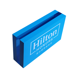 Tùy chỉnh rõ ràng Acrylic Logo Board Cube hiện đại di động có thể tháo rời logo thương hiệu hiển thị với tên công ty hoặc cá nhân tiêu đề Logo - Product Image 5