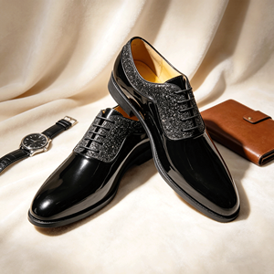 <span class=keywords><strong>Scarpe</strong></span> Eleganti da Uomo <span class=keywords><strong>per</strong></span> <span class=keywords><strong>Smoking</strong></span>, Classiche in Pelle Verniciata, Oxford Formali <span class=keywords><strong>per</strong></span> Affari e Matrimoni, Nere - Product Image 2