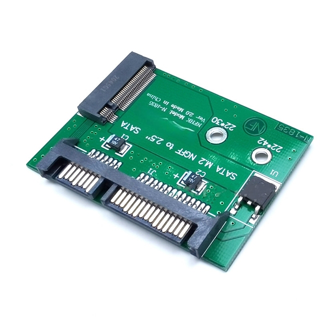 M.2 NGFF SSD Solid State Hard Disk to Half High 2.5 Inch SATA Sata3 Adapter Card