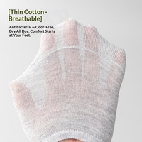 6290 Nouvelles chaussettes invisibles à coupe basse pour hommes, chaussettes d'été fines en coton respirant, absorbant la transpiration, antibactériennes, chaussettes décontractées