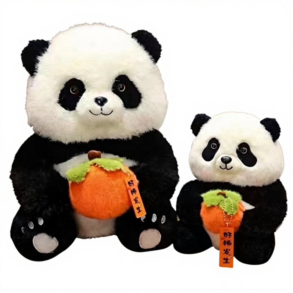 Internet-Popular Giant Panda Short Plush Toy Pillow Doll with PP Cotton Filling 31cm-50cm Unisex Children's Birthday Gift