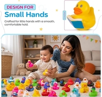 100 Canards en Caoutchouc Assortis, Lots en Vrac, Jouets de Bain Flottants en PVC Qui Couinent, Cadeaux Nouveauté pour Enfants, Idéal pour Fêtes