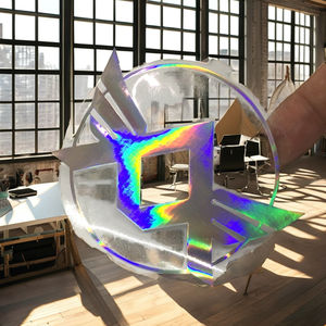 Feuille holographique auto-adhésive en PVC transparent personnalisé estampage des étiquettes autocollant coloré en vinyle pour parfum emballage alimentaire pour - Product Image 1