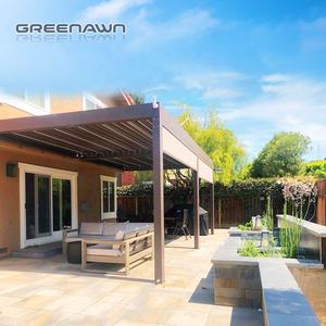 Pérgola impermeable personalizada para jardín, pérgola de aluminio para exteriores, impermeable, con LED bioclimática - Product Image 2