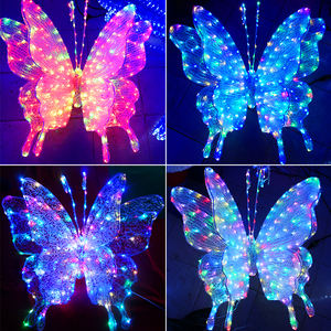 Ornement <span class=keywords><strong>de</strong></span> Noël en acrylique en forme <span class=keywords><strong>de</strong></span> papillon DECOR, lumières féériques LED, contrôle sans fil, étanche IP65 pour extérieur, jardin, vacances - Product Image 2