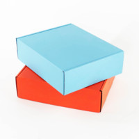 Boîte d'emballage en carton ondulé pour l'expédition par courrier, avec impression de logo personnalisé, pliable, à bande détachable, boîte d'expédition en tissu