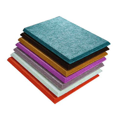 Wholesale 100% Polyester Fiber Felt Acoustic Panels Self-Adhesive Soundproof for Studios & Schools Modern Design Pet Felt Panels