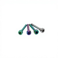 Boulon Torx en titane anodisé couleur, demi-fileté, léger GR5, pour accessoires de modification de moto