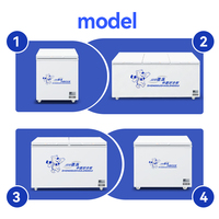 Congélateur horizontal à double porte en acier inoxydable, réfrigérateur commercial pour supermarché, portes solides verrouillables