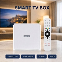 Km2 Plus 4K Android TV Box Amlogic S905x4 Quad Core 4GB RAM 32GB ROM WiFi6 4K Android 11 Decodificador de Entretenimiento para el Hogar