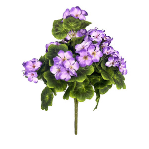 Fleurs artificielles de géranium en gros, résistantes aux UV pour l'extérieur, plantes de jardin, décorations d'intérieur - Product Image 5