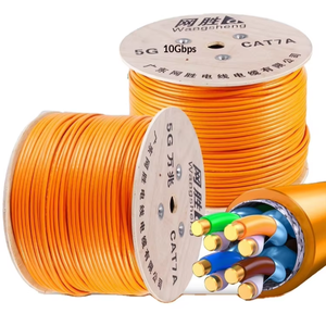 <span class=keywords><strong>Cable</strong></span> <span class=keywords><strong>de</strong></span> Conexión <span class=keywords><strong>Ethernet</strong></span> para Interiores WANGSHENG SFTP Cat7, 305m, 23AWG, 8 Conductores BC CCA, Red <span class=keywords><strong>de</strong></span> Alta Velocidad RJ45 para Uso en el Hogar/Oficina, PVC - Product Image 1