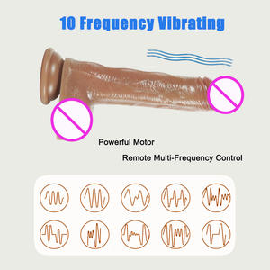 Vibrator silikon ramah kulit untuk wanita Diameter 47mm 1-1 duplikasi <span class=keywords><strong>Penis</strong></span> tekstur bening perasaan Dildo lembut mainan seks dewasa - Product Image 2