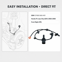 Nouveau capteur de vitesse de roue ABS inductif avant droit OE 57450-SAG-H01 pour Fit Jazz City