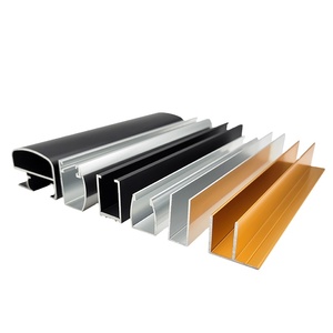 Profilé <span class=keywords><strong>de</strong></span> canal en U personnalisé en aluminium <span class=keywords><strong>de</strong></span> la série 6000 pour le verre <span class=keywords><strong>de</strong></span> douche 8mm 10mm 12mm avec découpe - Product Image 1