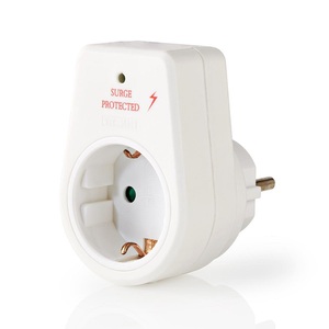 White 1 Way Surge Protected Socket Extension <b>Adapter</b> 250V 16A - Product Image 1