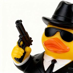 Promo Toy Customized Cartoon Pvc <b>Bath</b> Plastic 8cm Animal Craft Toys Vinyl Detective Rubber Duck - Product Image 3